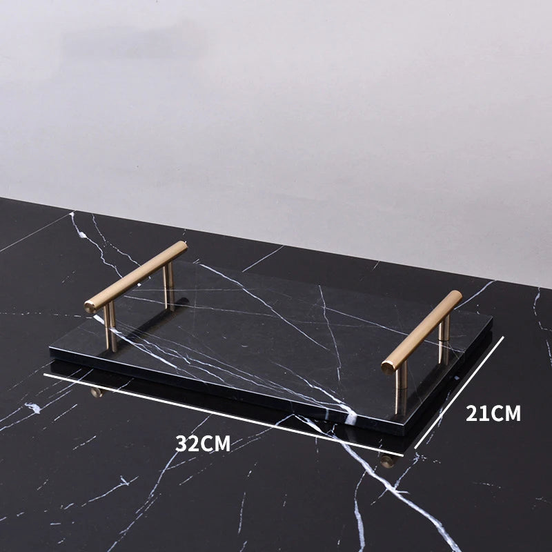 Real Natural Marble Tray