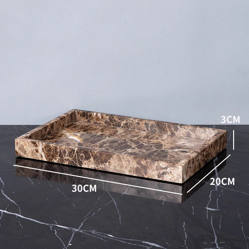 Real Natural Marble Tray
