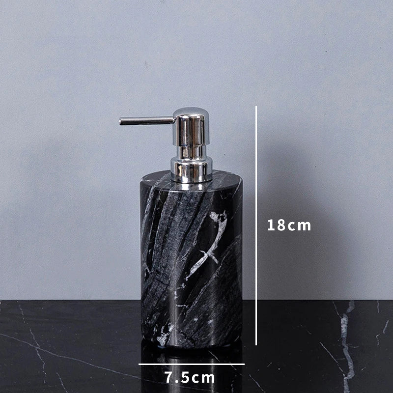 Wood Grain Marble Bath Set