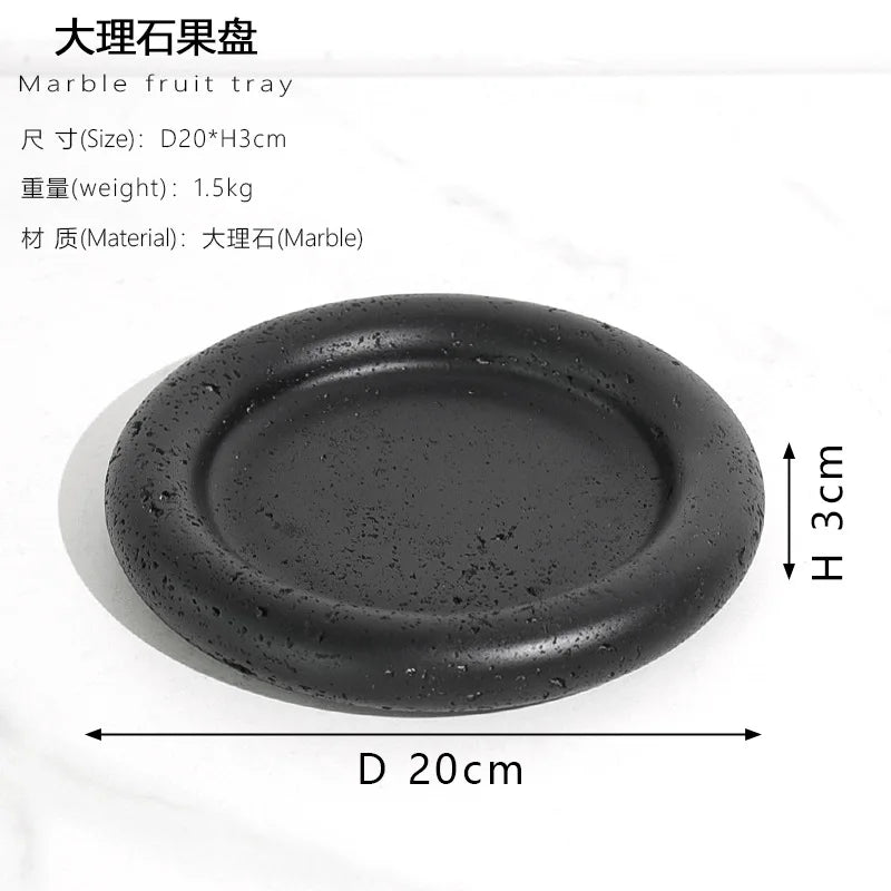 Marble Round Serving Plate