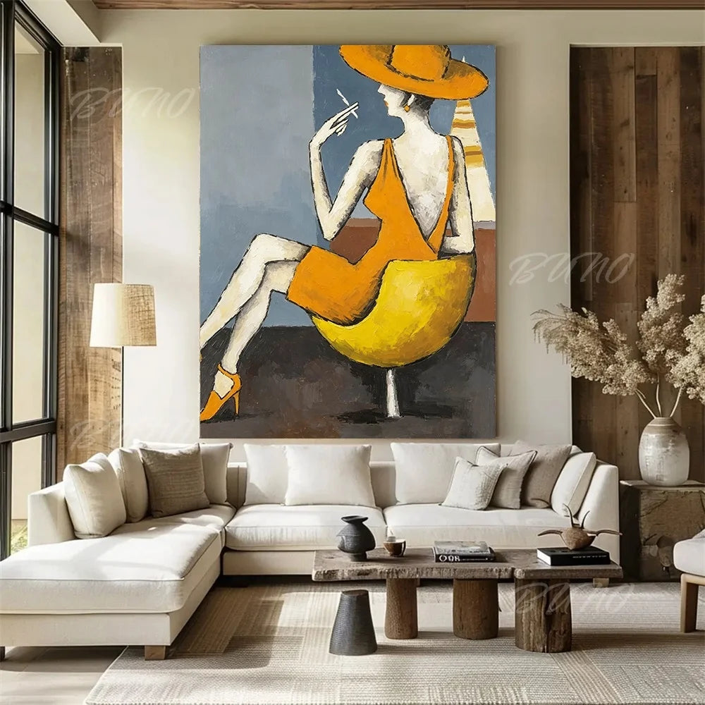 Textured Fashion Figure Art