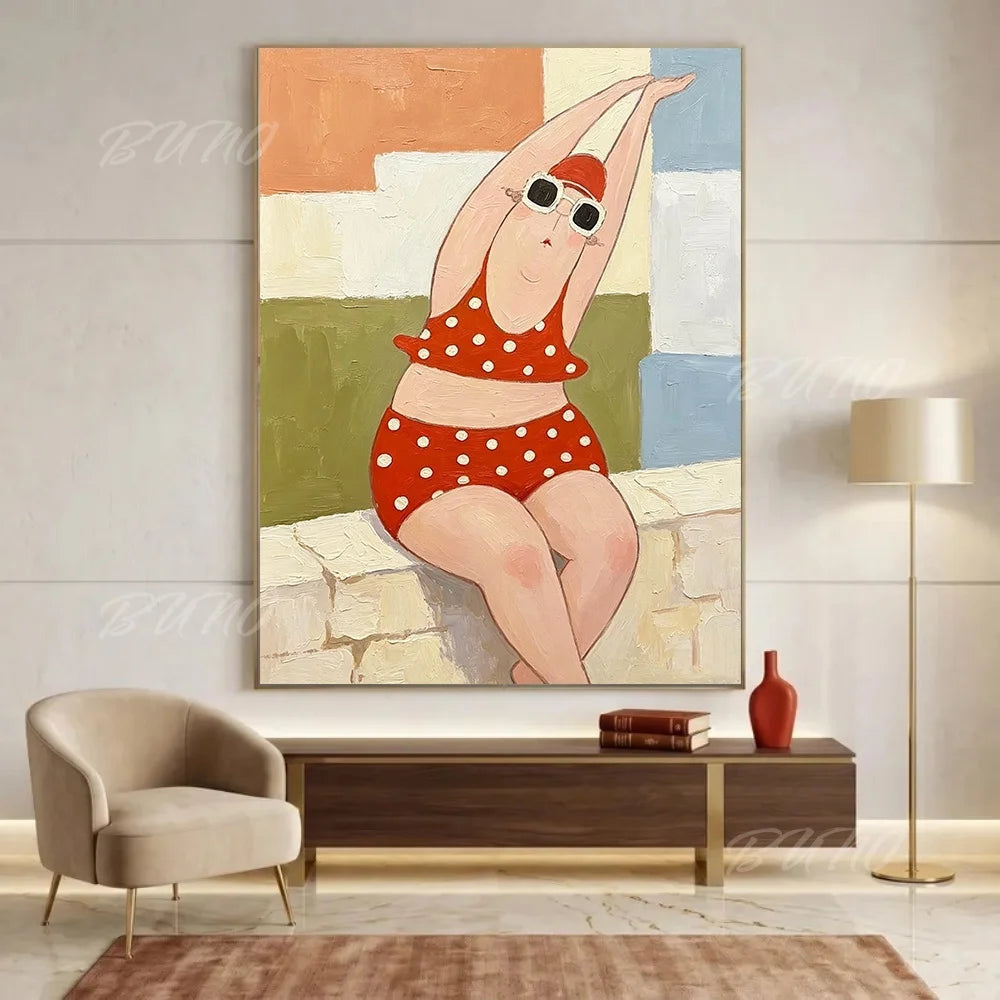 Bathing Lady Palette Painting