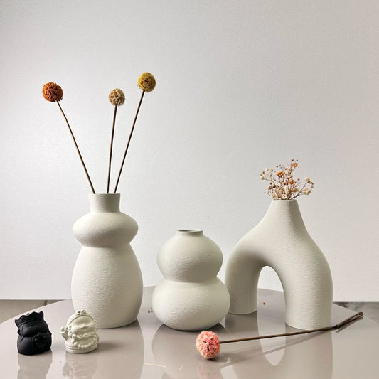 Multi Colour Vase Trio