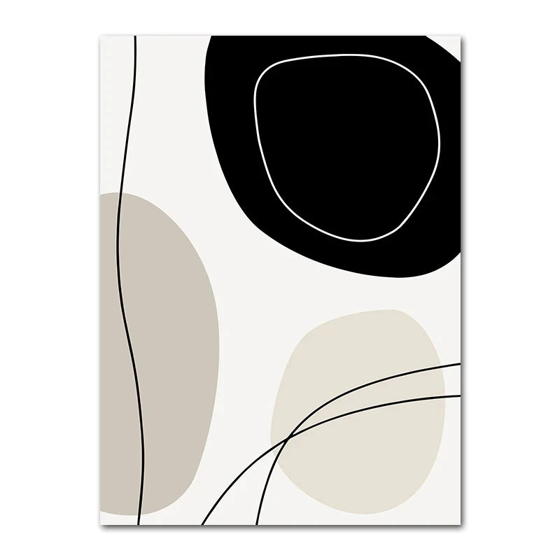 Geometric Leaf Rainbow Abstract Boho