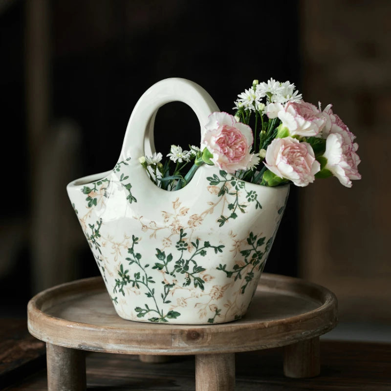 Ceramic Bag Vase