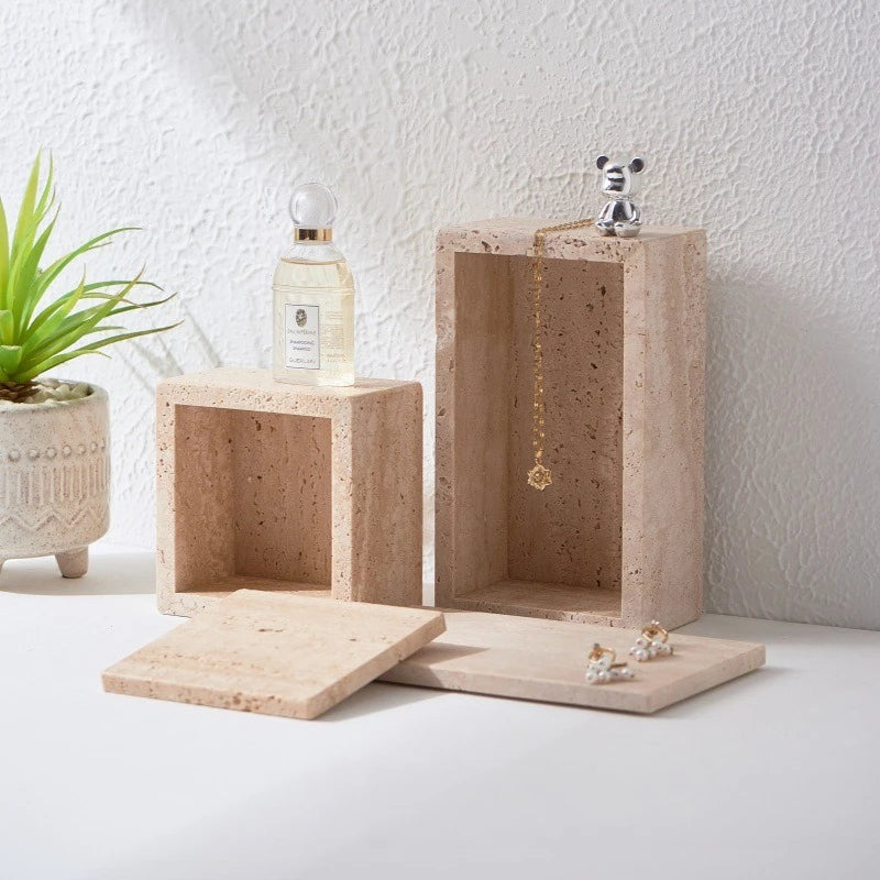 Travertine Jewellery Box