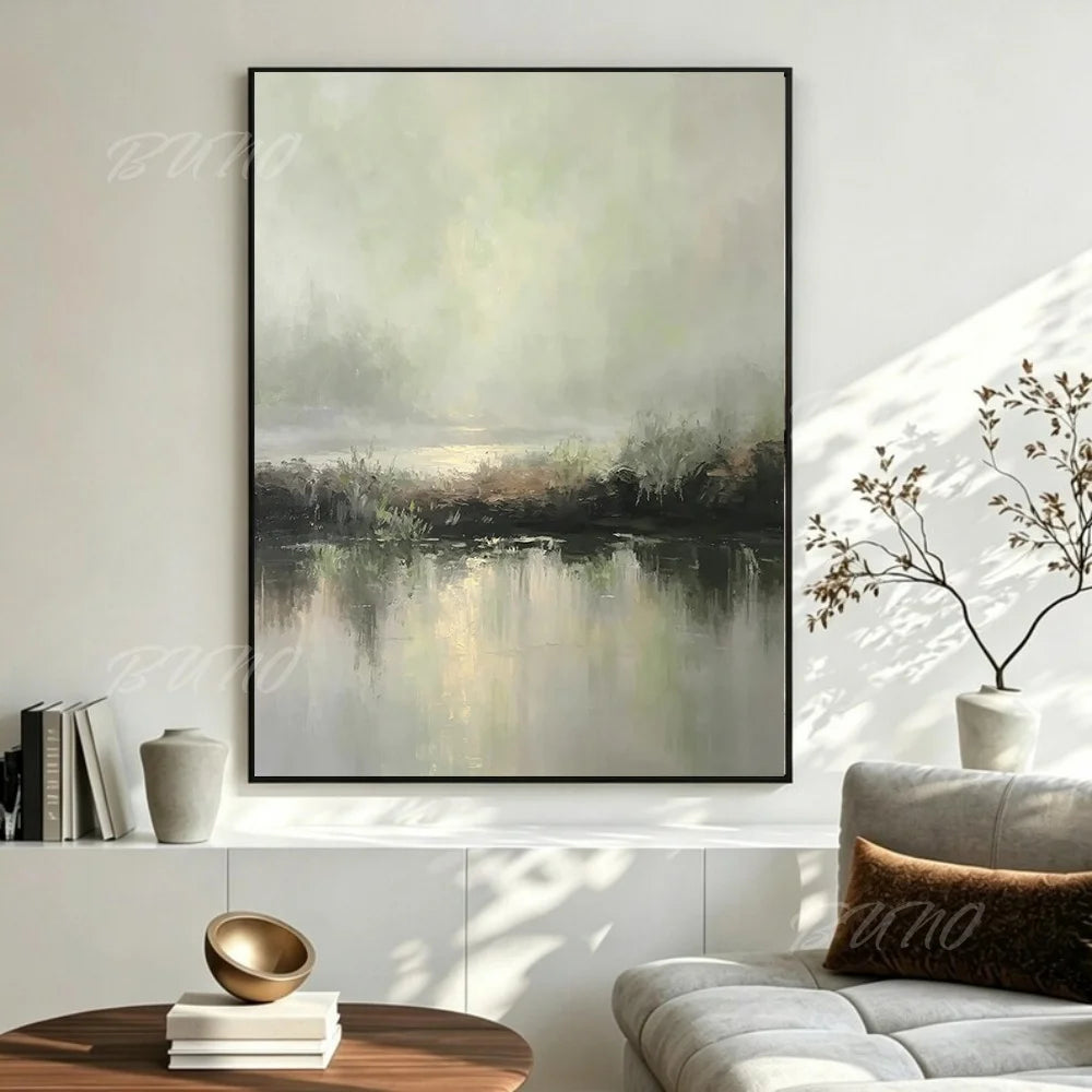 Misty Autumn Landscape Art