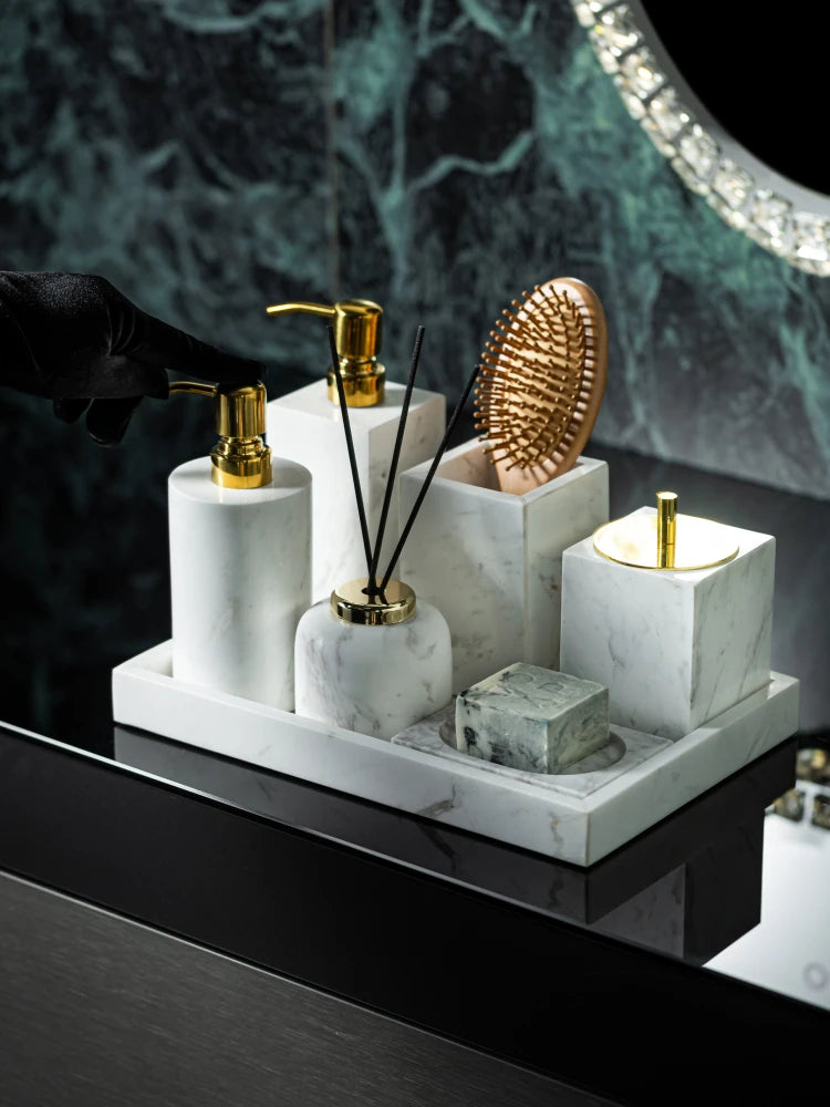Volakos White Natural Marble Bathroom