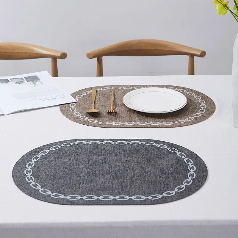 Oval Waterproof Placemats