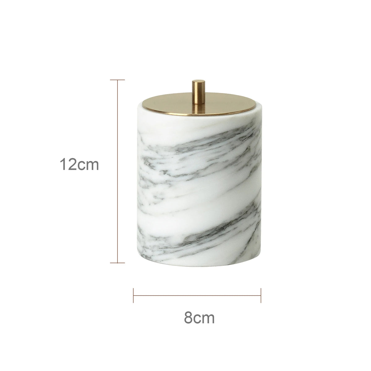 White Arabescato Natural Marble Bathroom Set