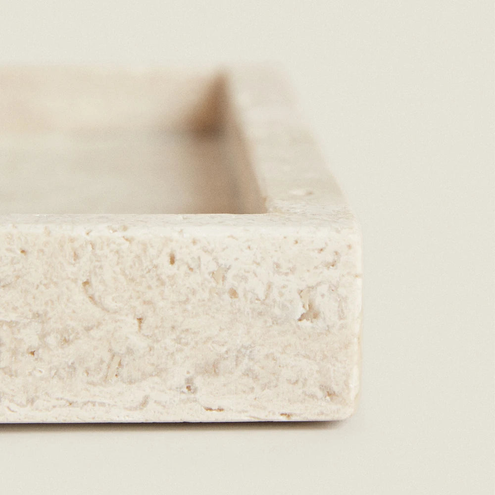Travertine Stone Bathroom Vanity Tray