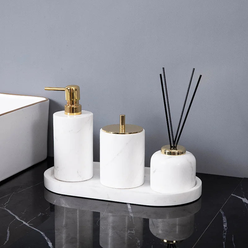 Volakos Marble Bath Set