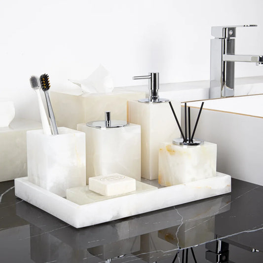 Pitaya Flower Onyx Bath Set