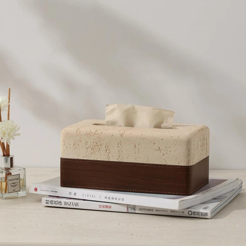 Stone Ceramic Tissue Box
