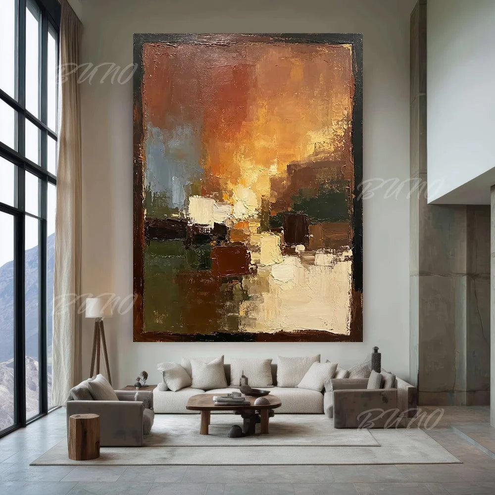 Modern City Textured Art