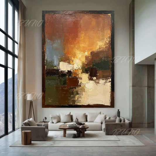 Modern City Textured Art
