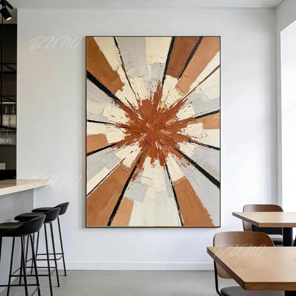 Terracotta Textured Painting