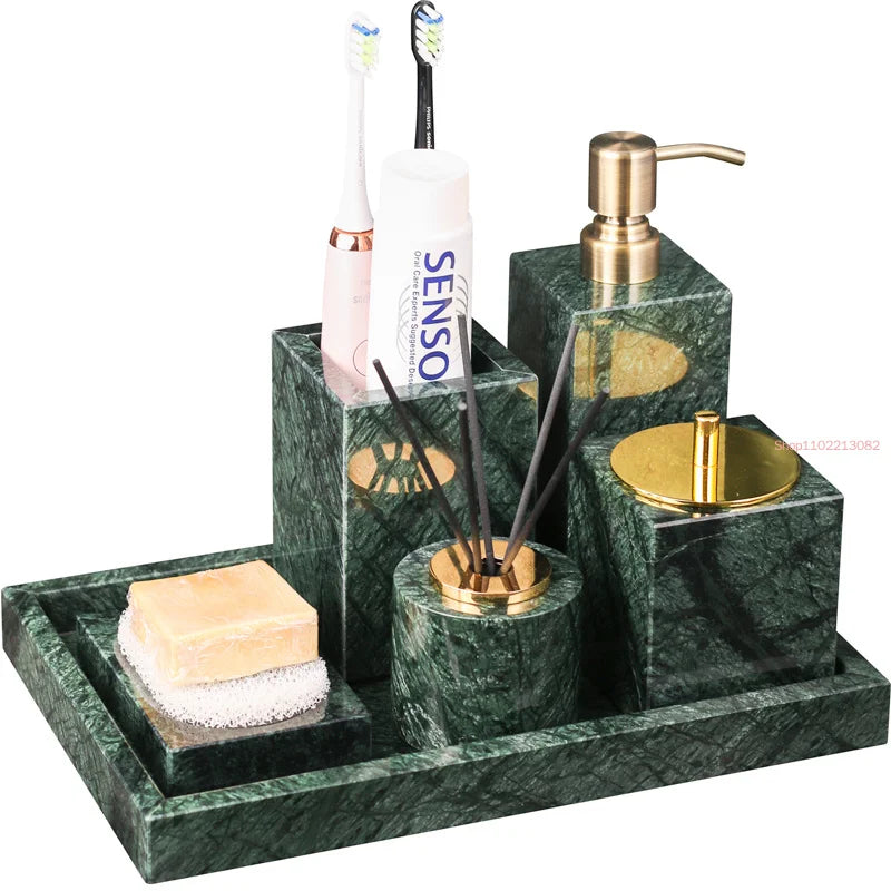 Nordic Marble Bathroom Set