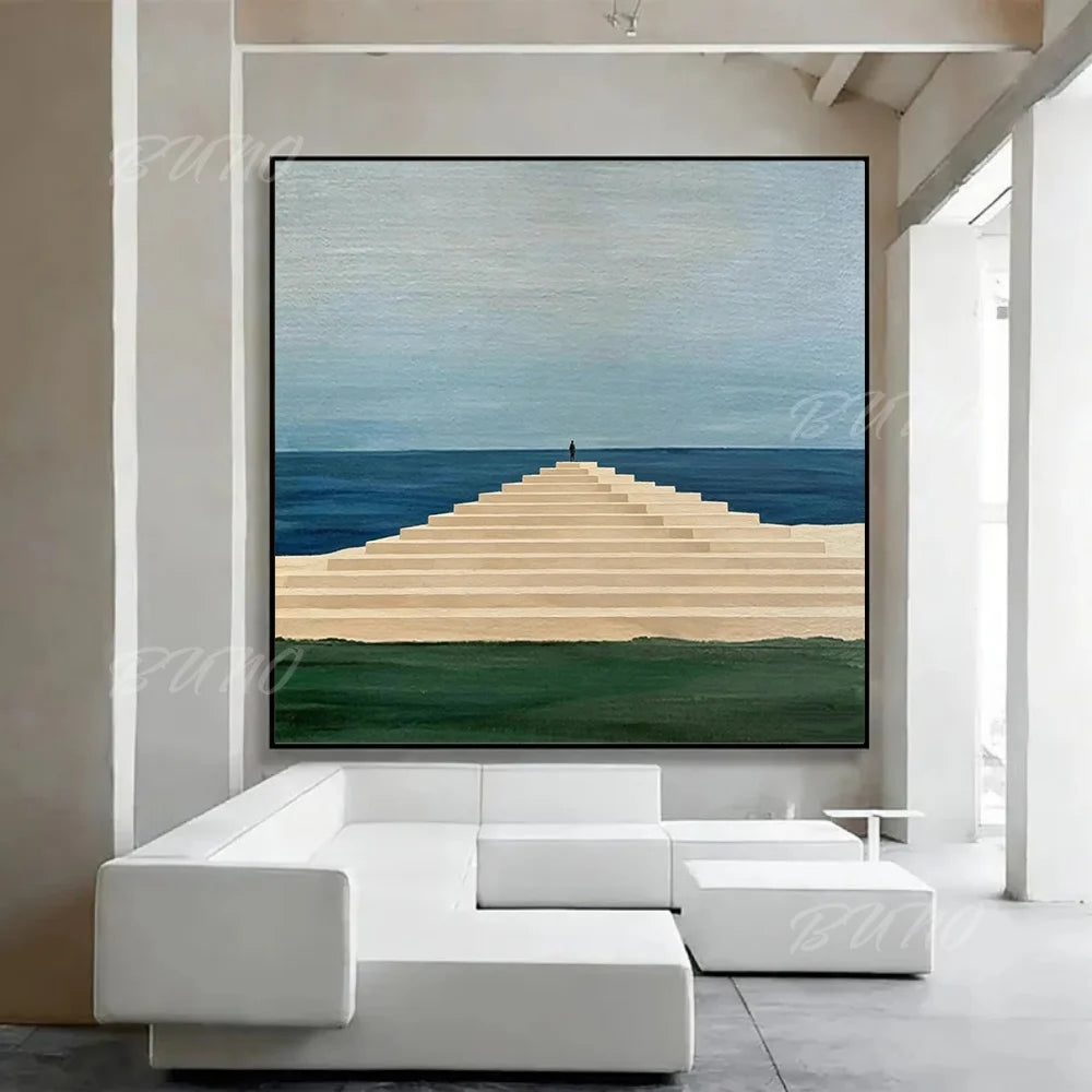 Serene Ocean Landscape Art