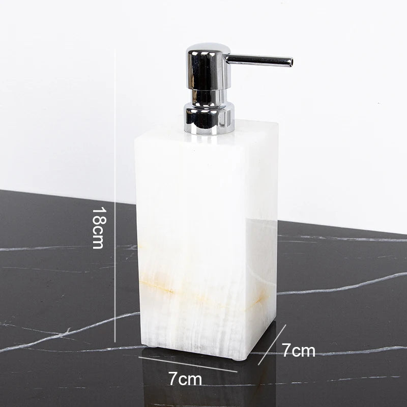 White Onyx Vanity Set