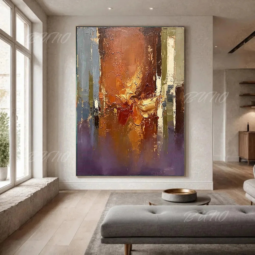 Modern City Textured Art