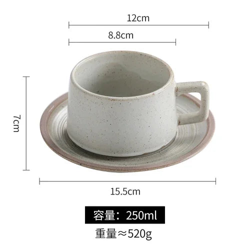 Coarse Pottery Cup Set