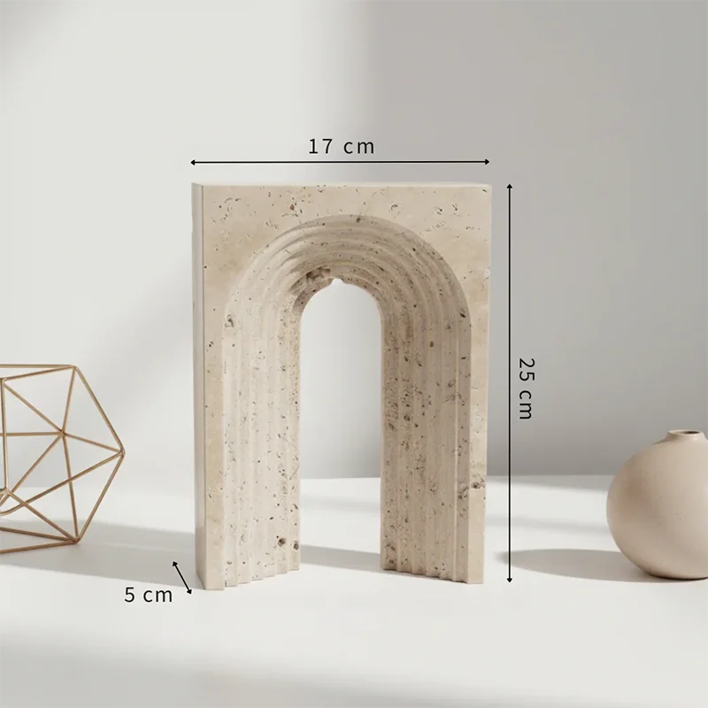 Travertine Accent Ornament