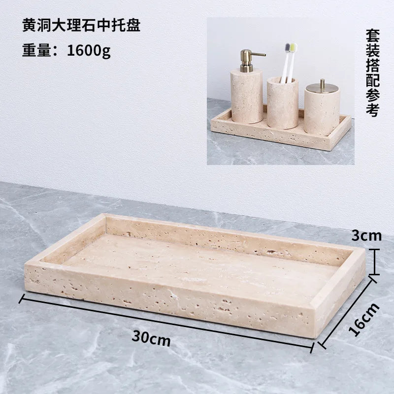 Square Marble Jewellery Tray