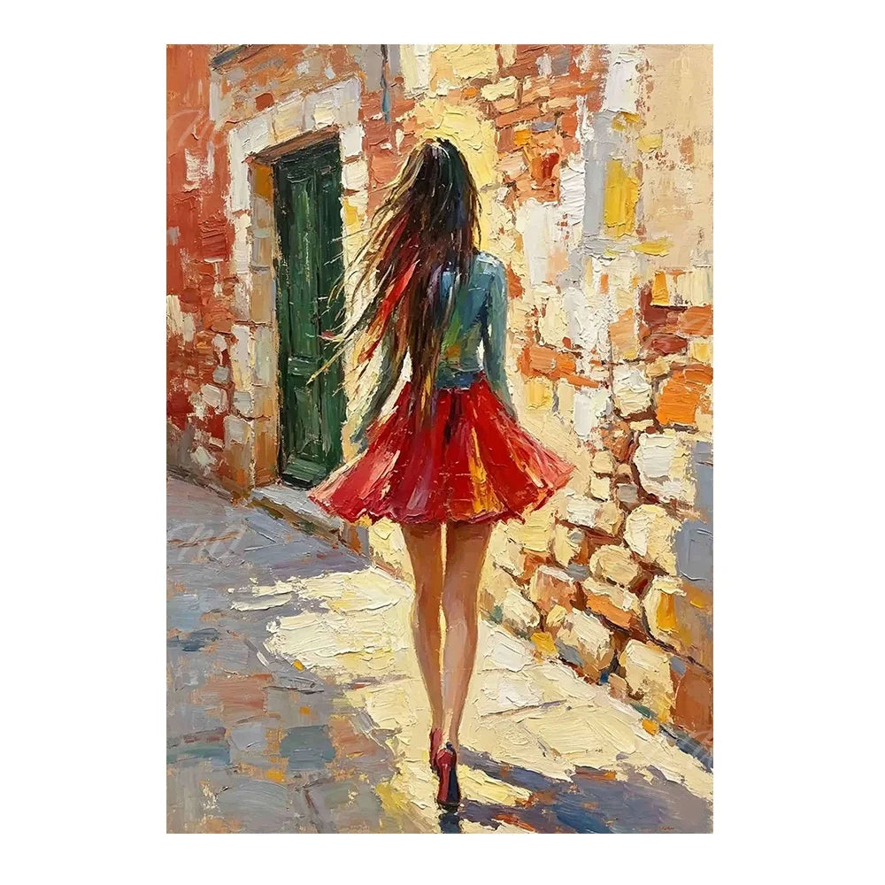 Figure Palette Knife Art