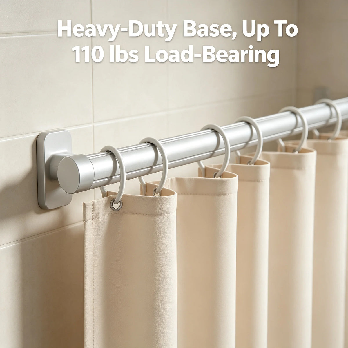 Folding Shower Curtain Set