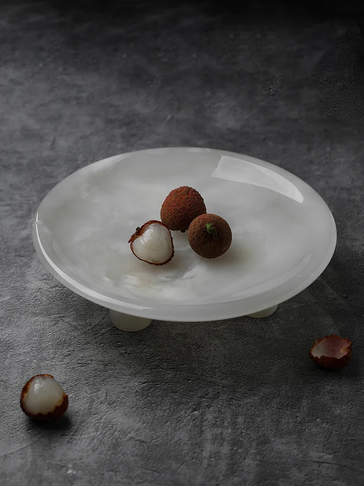 White Onyx Marble Tray