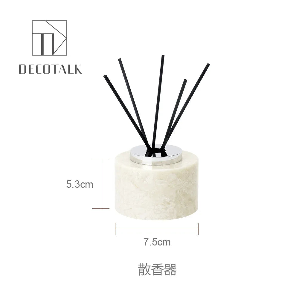 Cream Marble Bath Set