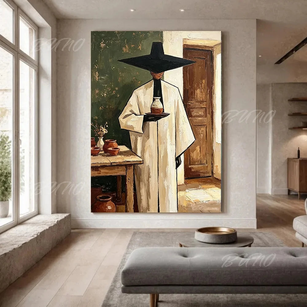 Boho Geometric Figure Art