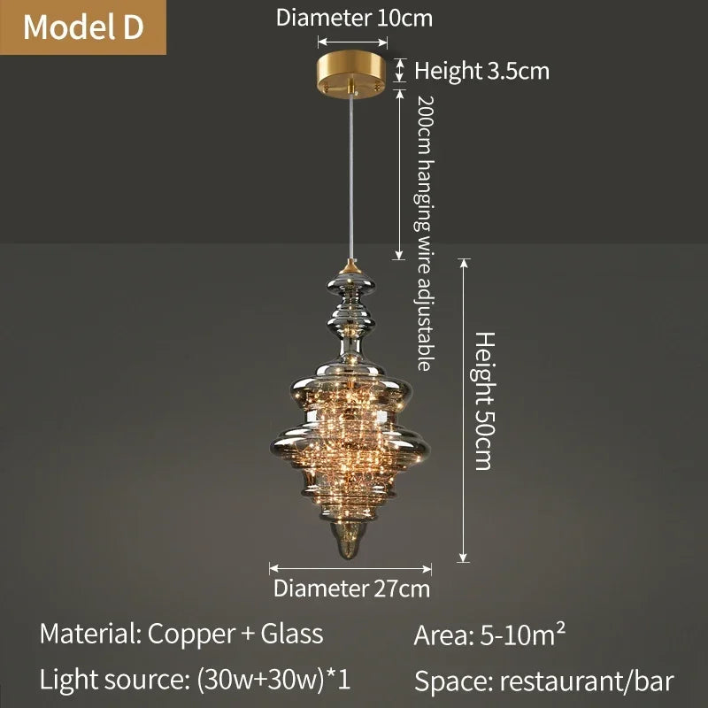 Designer Raindrop Crystal Pendant Light