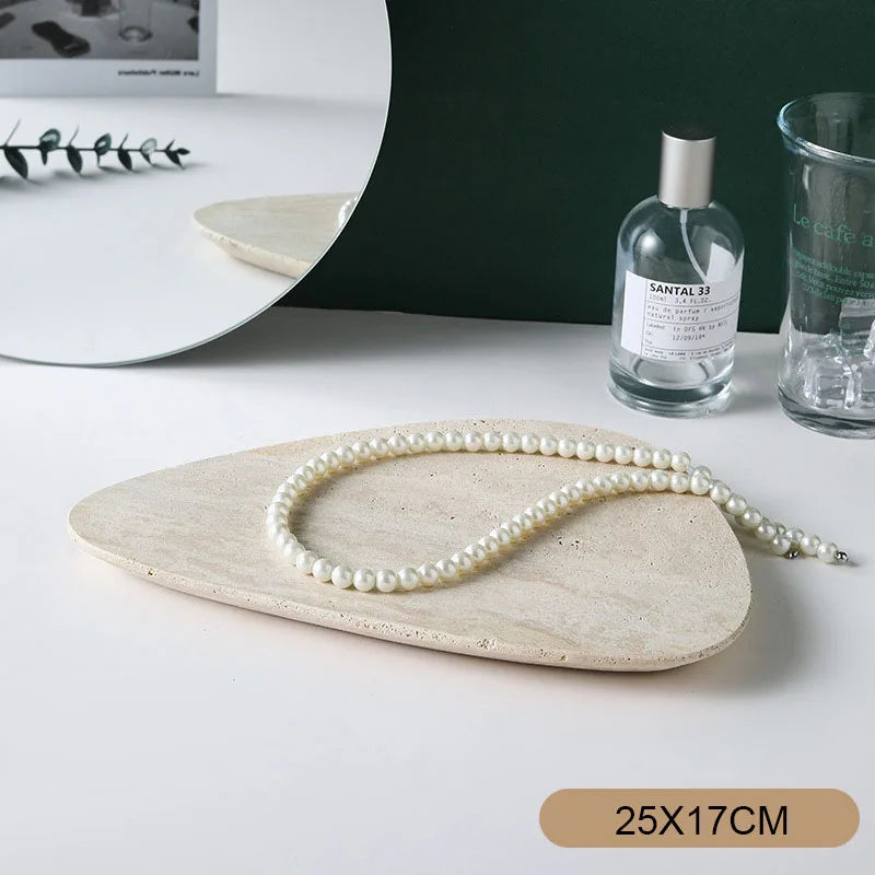 Irregular Shape Natural Marble Tray
