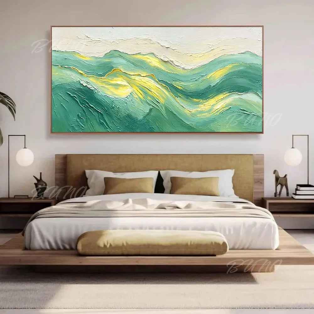 Earth Tone Mountain Painting