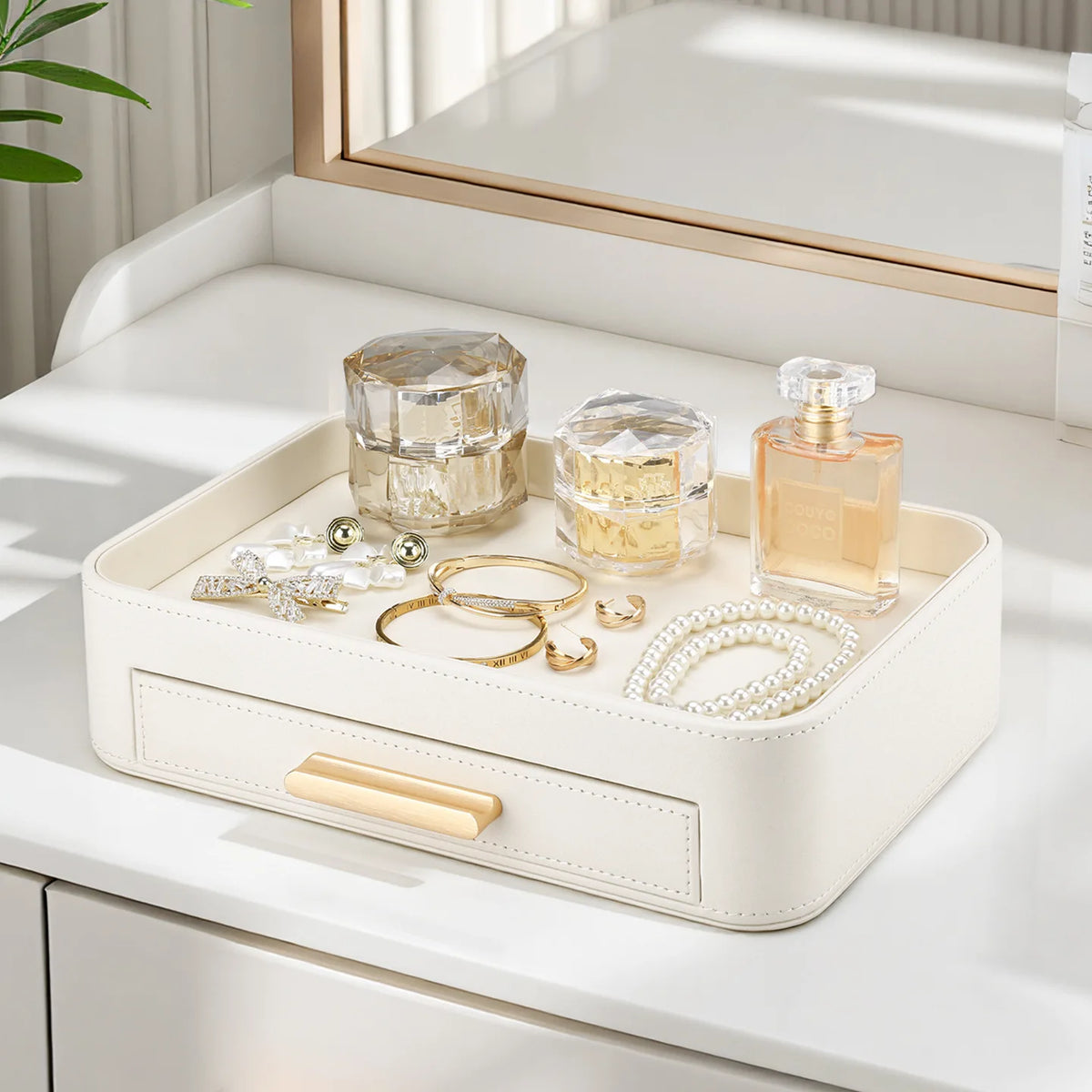 Leather Vanity Organiser