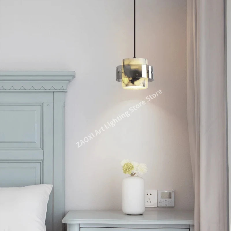 Marble Pendant Lamp Natural Stone