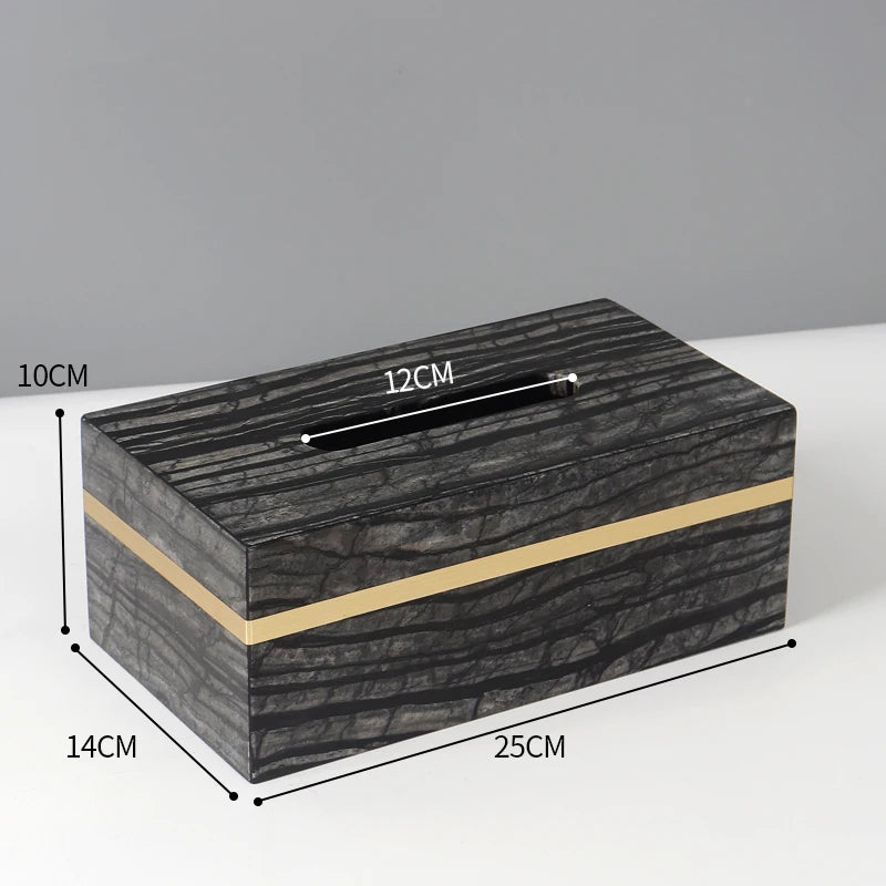 Natural Marble Napkin Tissue Box