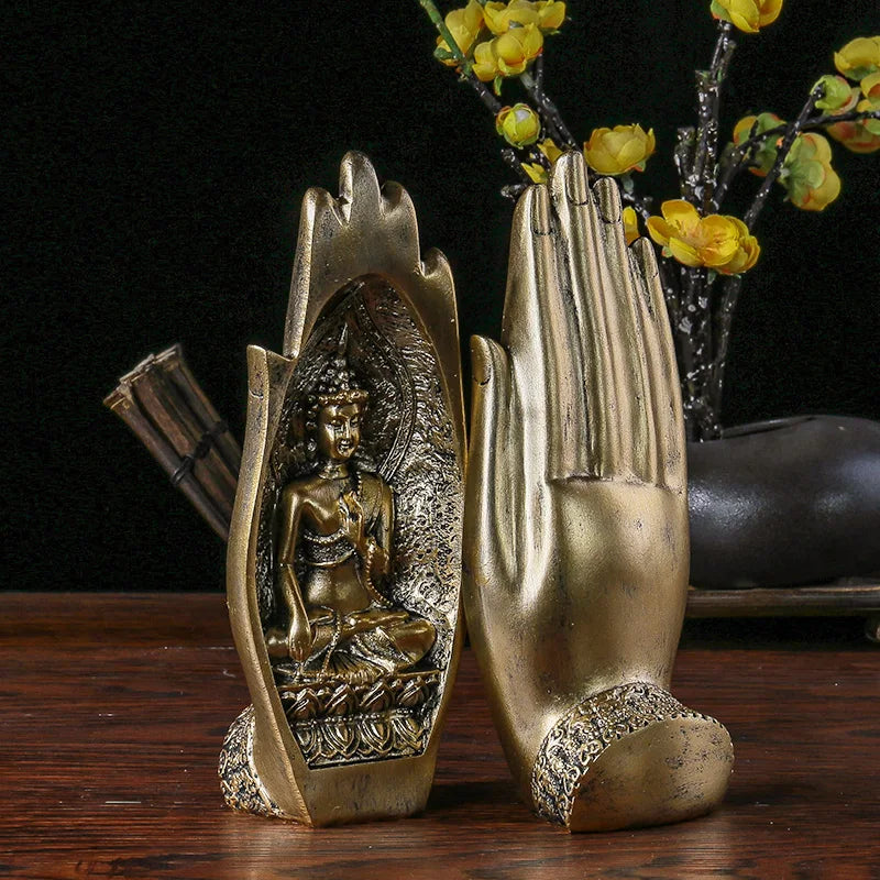 Palm Buddha Statue