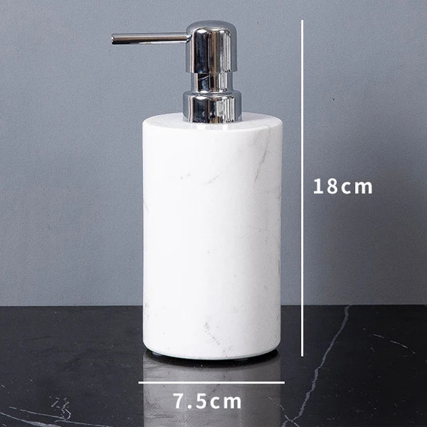 Minimalist Volakas White Natural Marble Set