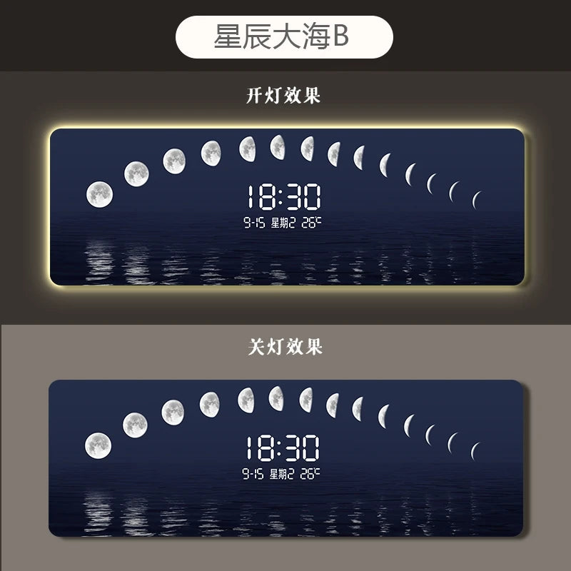 Minimalist Clock Wall Panel