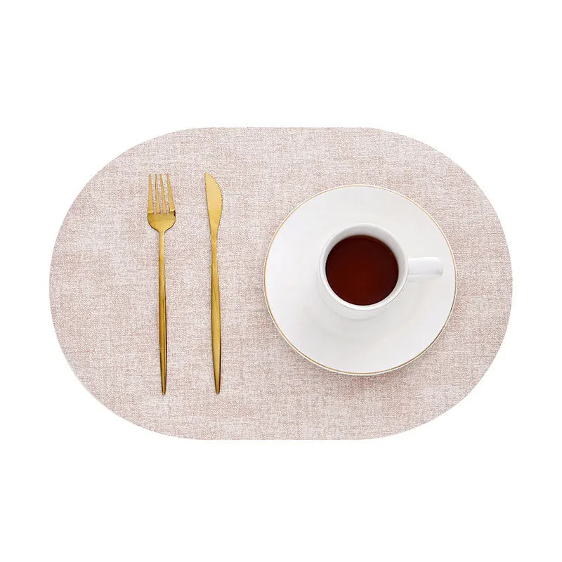 Oval Kitchen Leather Mats