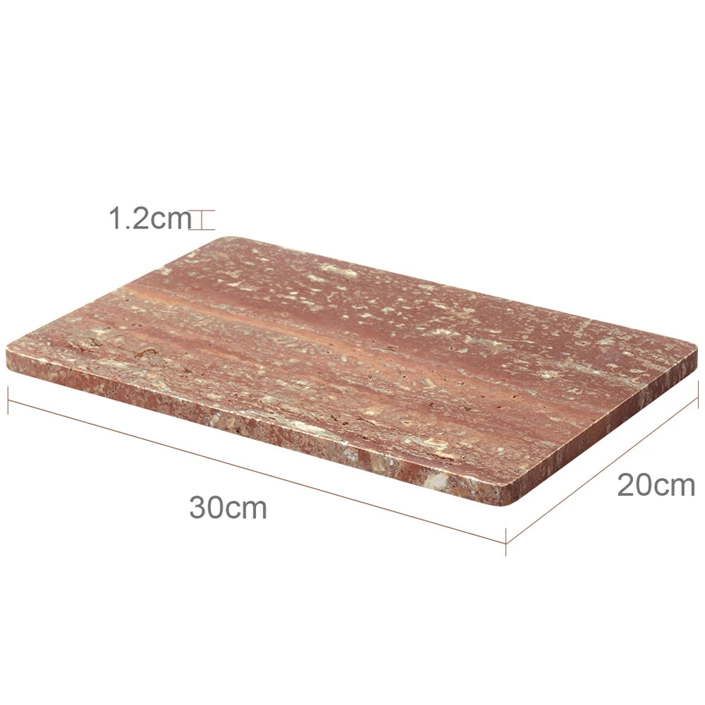 Red Travertine Bathroom Set Vintage