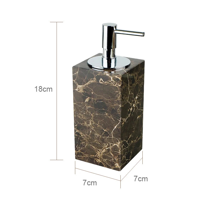Emperador Dark Marble Bath Set