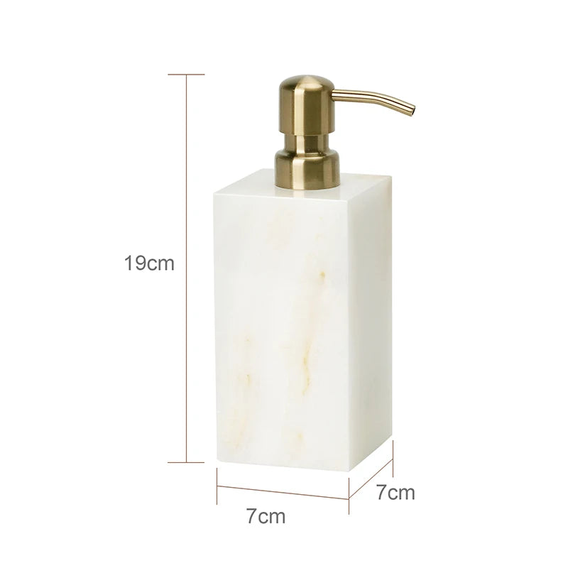White Onyx Marble Bath Trio