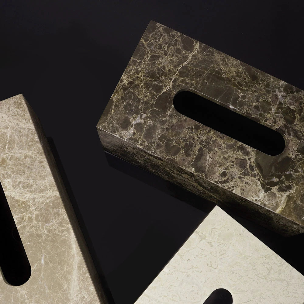 Natural Marble Tissue Box Decorative