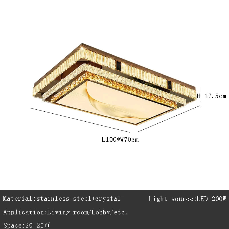 Gold K9 Crystal Chandelier