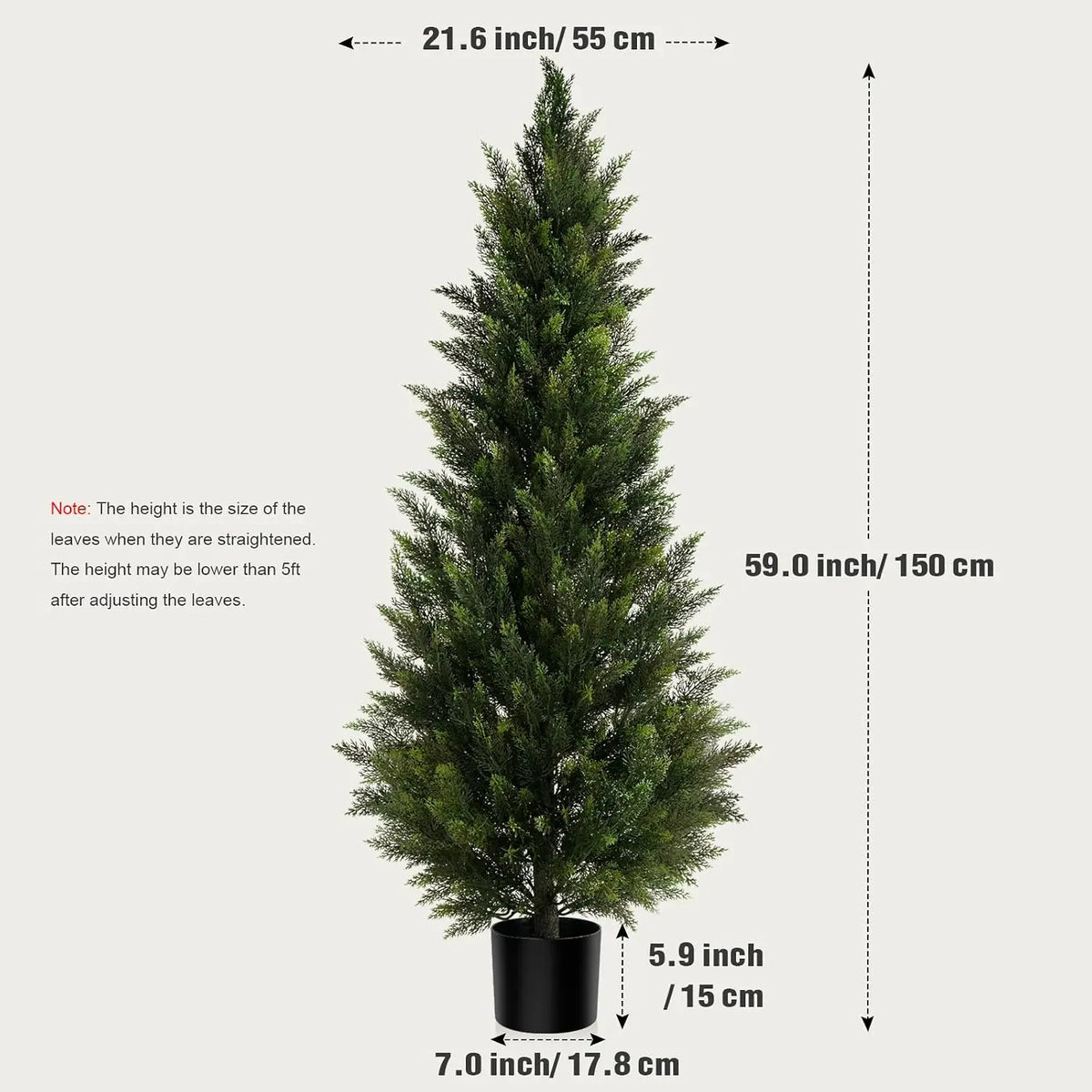 Artificial Cedar Topiary Tree Faux