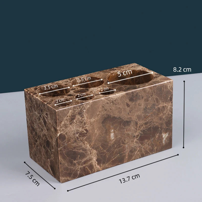 Natural Marble Toothbrush Holder Cup